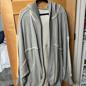 We The Free Textured Knit Sweatshirt Cardigan